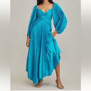Acler Blue Long Sleeve Dress
